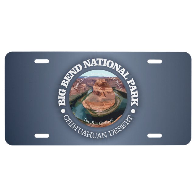 Big Bend National Park License Plate (Front)