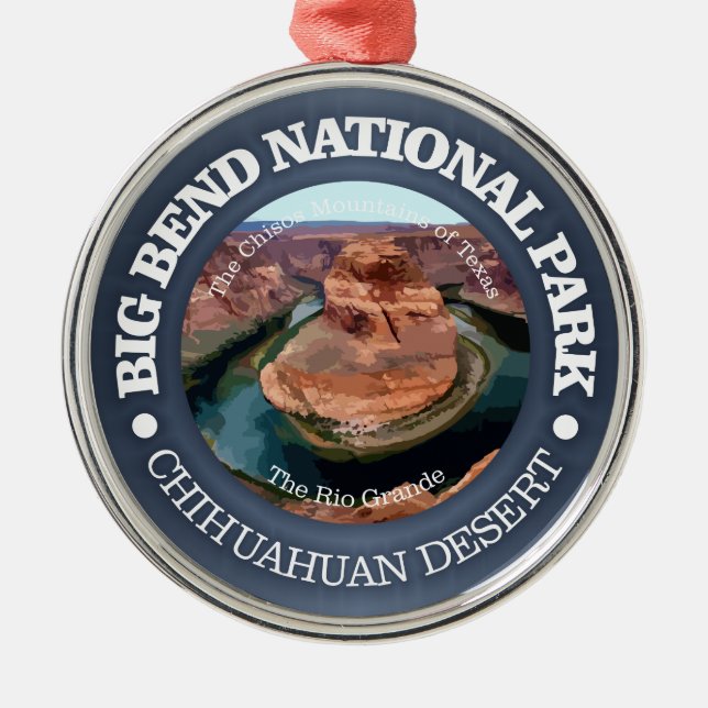 Big Bend National Park Metal Ornament (Front)