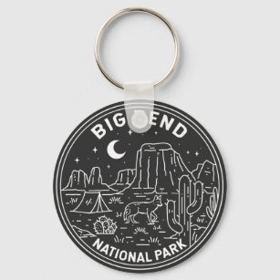 Big Bend National Park Monoline  Keychain
