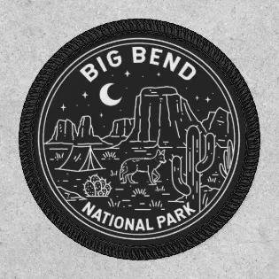 Big Bend National Park Monoline  Patch
