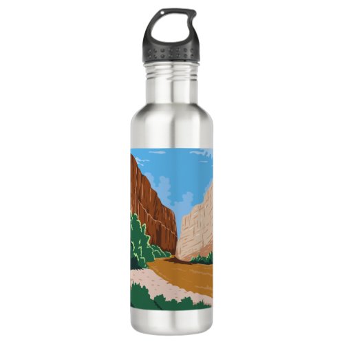 Big Bend National Park of Rio Grande Ro Bravo Stainless Steel Water Bottle