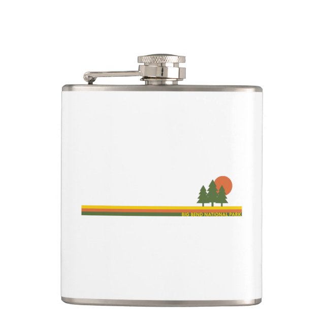Big Bend National Park Pine Trees Sun Flask (Front)