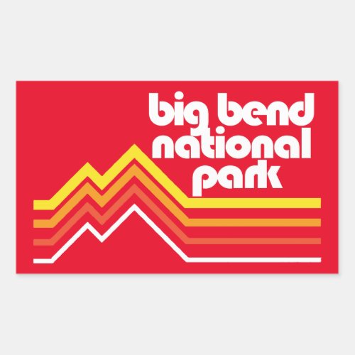 Big Bend National Park Rectangular Sticker