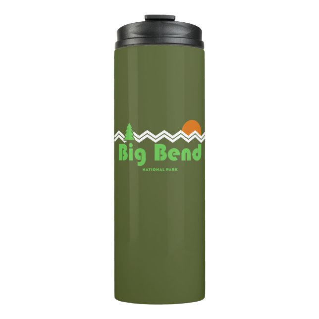 Big Bend National Park Retro Thermal Tumbler (Front)