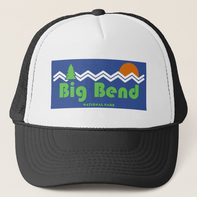 Big Bend National Park Retro Trucker Hat (Front)