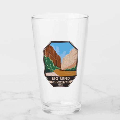 Big Bend National Park Rio Grande Vintage  Glass