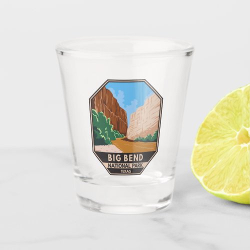 Big Bend National Park Rio Grande Vintage  Shot Glass