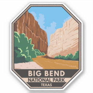 Big Bend National Park Rio Grande Vintage Sticker
