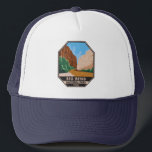 Big Bend National Park Rio Grande Vintage Trucker Hat<br><div class="desc">Big Bend vintage vector design. Big Bend National Park is in southwest Texas and includes the entire Chisos mountain range and a large swath of the Chihuahuan Desert.</div>