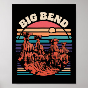 Big Bend National Park Souvenir Texas Outdoors Hik Poster