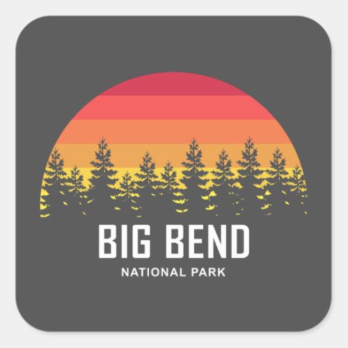 Big Bend National Park Square Sticker