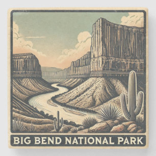 Big Bend National Park Stone Coaster