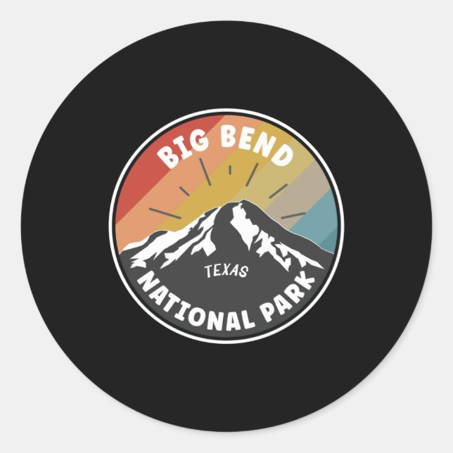Big Bend National Park Texas Classic Round Sticker (Front)