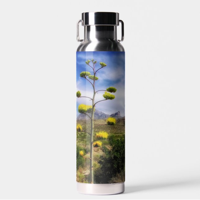 Big Bend National Park Texas Personalize Photo Water Bottle (Front)
