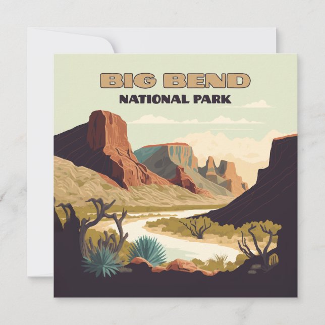 Big Bend National Park Texas Retro Travel (Front)