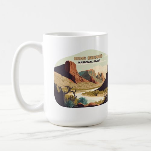 Big Bend National Park Texas Retro Travel Coffee Mug