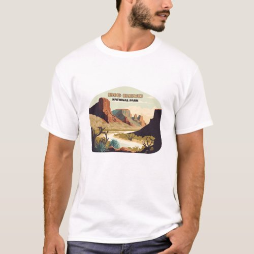 Big Bend National Park Texas Retro Travel T_Shirt