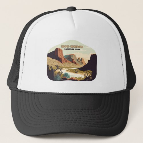 Big Bend National Park Texas Retro Travel Trucker Hat