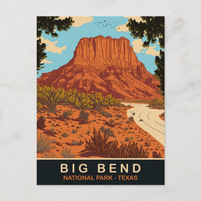 Big Bend, National Park, Texas, Travel  Postcard (Front)