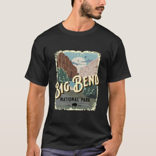 Big Bend National Park Texas Travel Style T_Shirt
