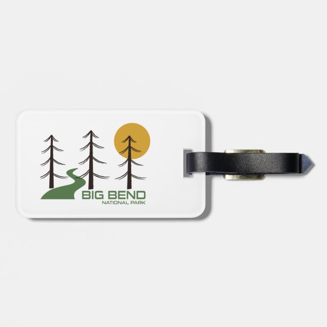Big Bend National Park Trail Luggage Tag (Back Horizontal)