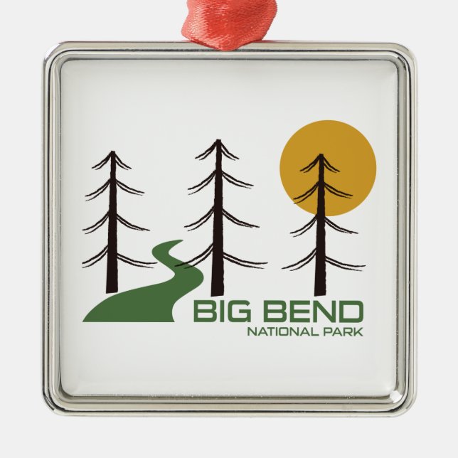 Big Bend National Park Trail Metal Ornament (Front)