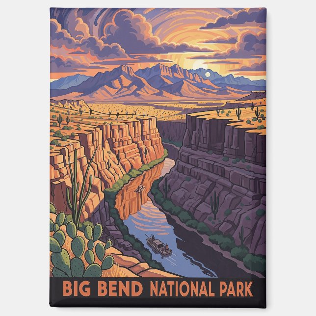 Big Bend National Park Travel Magnet (Front)