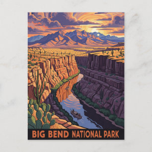 Big Bend National Park Travel Postcard