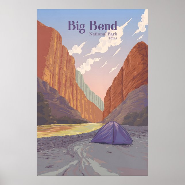 Big Bend National Park Travel Poster (Front)