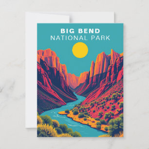 Big Bend National Park Vintage USA Postcard