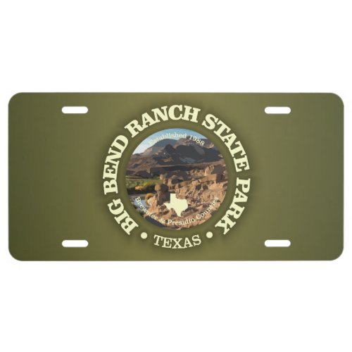 Big Bend Ranch SP License Plate