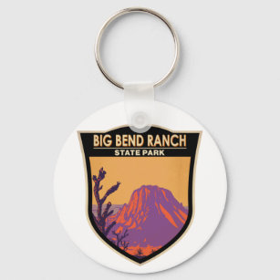 Big Bend Ranch State Park Texas Vintage Keychain
