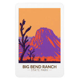 Big Bend Ranch State Park Texas Vintage Magnet