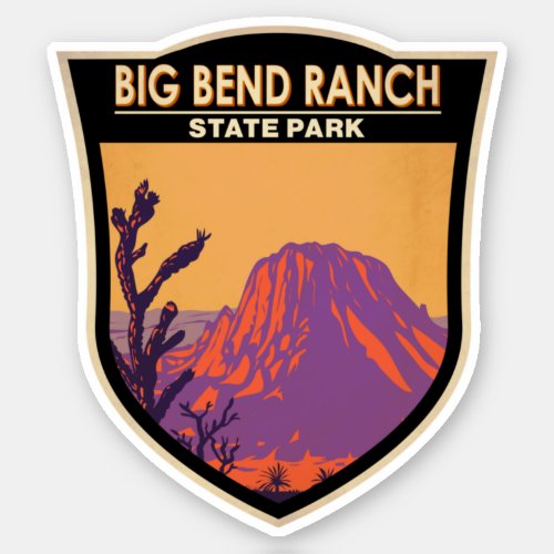 Big Bend Ranch State Park Texas Vintage Sticker