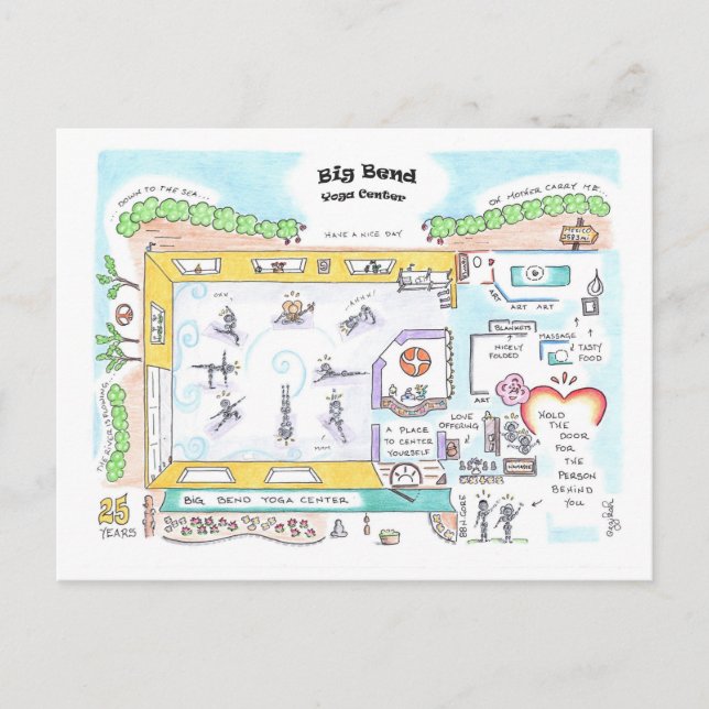 Big Bend SMALL postcard by Jzikah (Front)