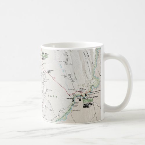 Big Bend Texas map mug