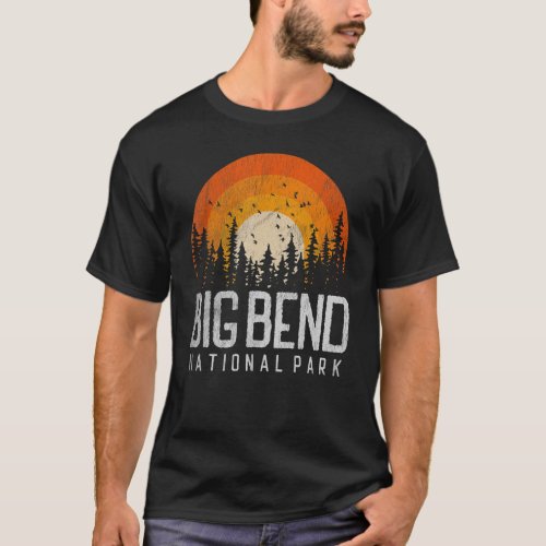 Big Bend US National Park Texas Retro Vintage 70s  T_Shirt