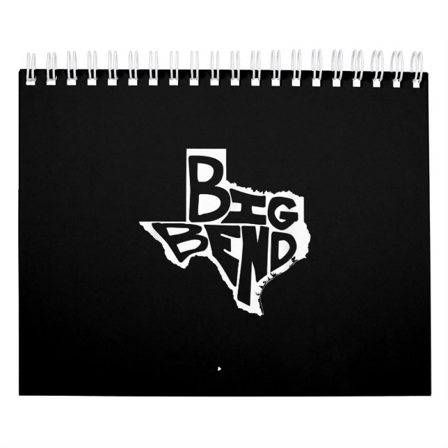 Big Bend West Texas Hiking Retro Vintage Calendar (Cover)