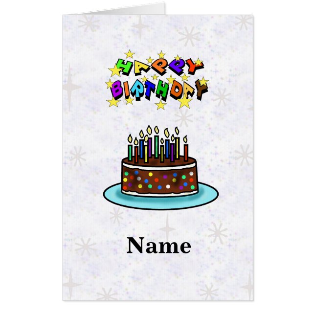 Big Big Happy Birthday Wishes Birthday Card (Front)