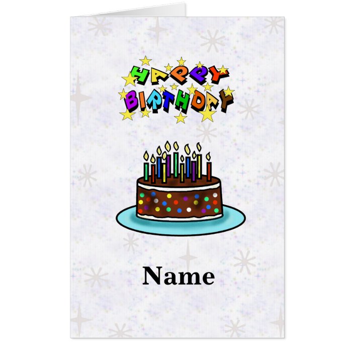 Big Big Happy Birthday Wishes Birthday Card | Zazzle.com