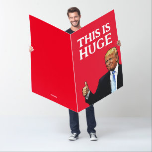 BIG BIGGEST Giant RETIREMENT DONALD TRUMP CARD