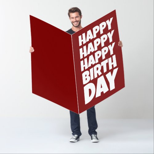 BIG BIGGEST HUGE BIRTHDAY GREETING CARD
