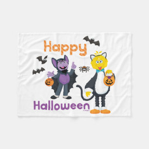 Big Bird and Count Happy Halloween Fleece Blanket