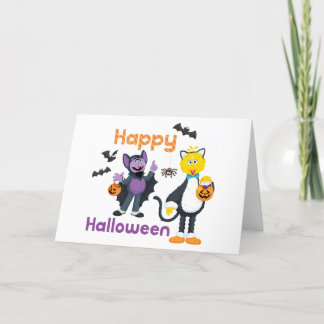 Big Bird and Count | Happy Halloween Holiday Card