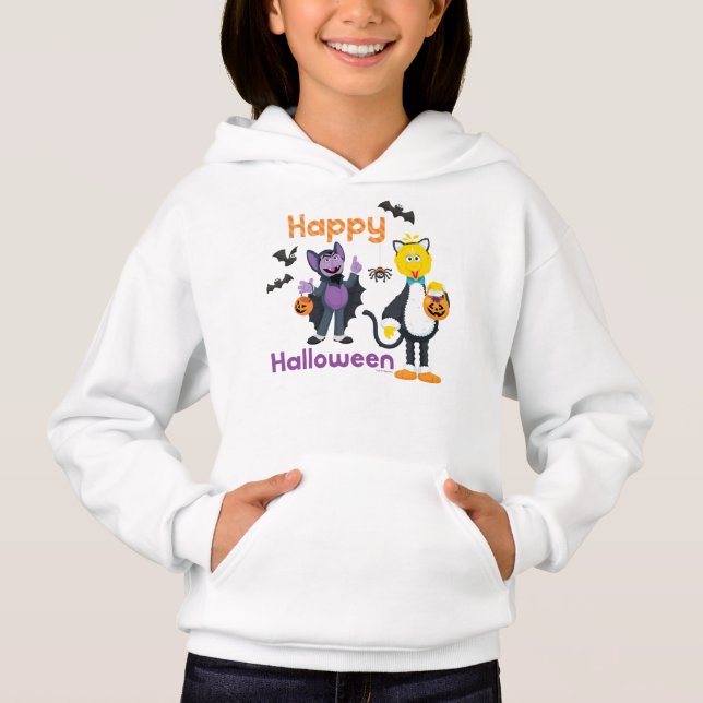 Big Bird and Count | Happy Halloween Hoodie (Front)