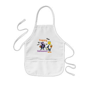 Big Bird and Count Happy Halloween Kids' Apron