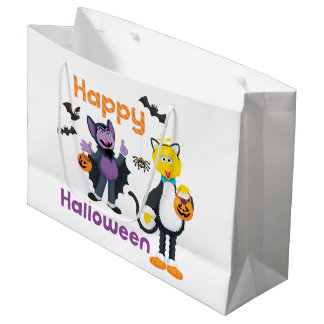 Big Bird and Count | Happy Halloween Large Gift Bag