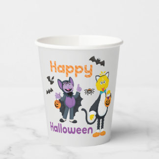Big Bird and Count | Happy Halloween Paper Cups