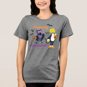 Big Bird and Count Happy Halloween Tri-Blend Shirt