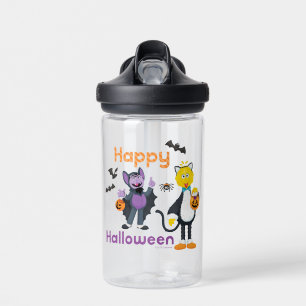 Big Bird and Count   Happy Halloween Water Bottle